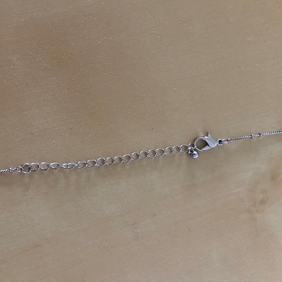 Silver 3D Bar Necklace - Picture 4 of 5